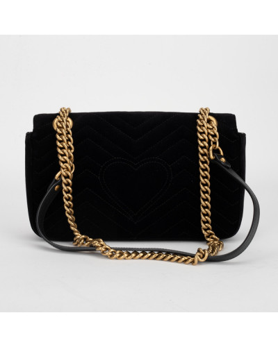 Gucci Torebka czrana Marmont aksamittna