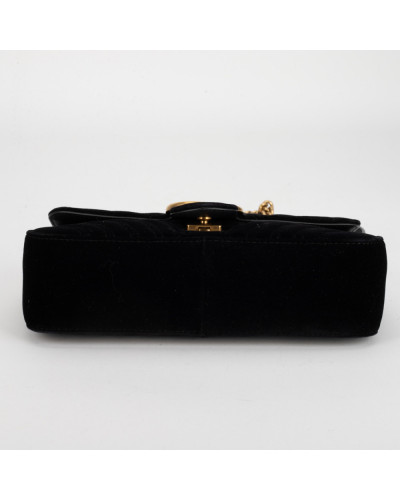 Gucci Torebka czrana Marmont aksamittna
