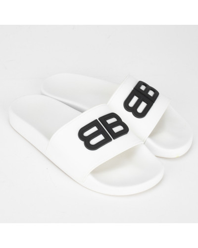 Balenciaga Klapki białe