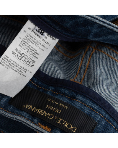 Dolce & Gabbana Jeansy z dziurami długie