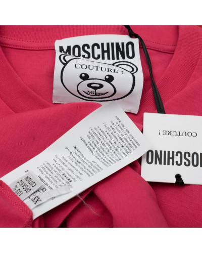 Moschino Bluzka  różowa z kamieniami