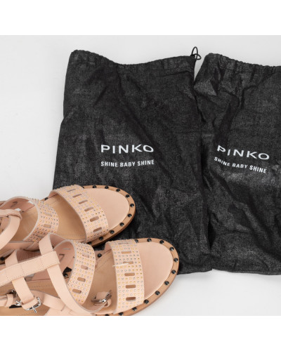 Pinko Sandały beżowe