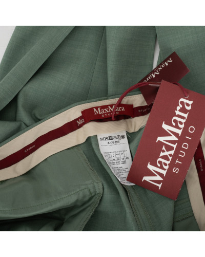 Max Mara Spodnie zielone w kant