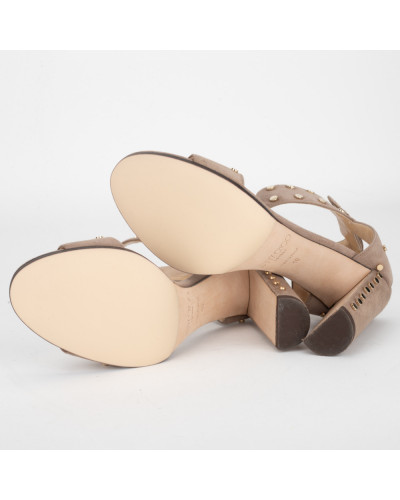 Jimmy Choo Sandałki na obcasie z jetami
