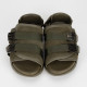 Givenchy Klapki khaki na platformie