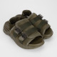 Givenchy Klapki khaki na platformie