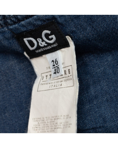 Dolce & Gabbana jeansowe ogrodniczki