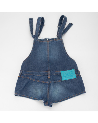 Dolce & Gabbana jeansowe ogrodniczki