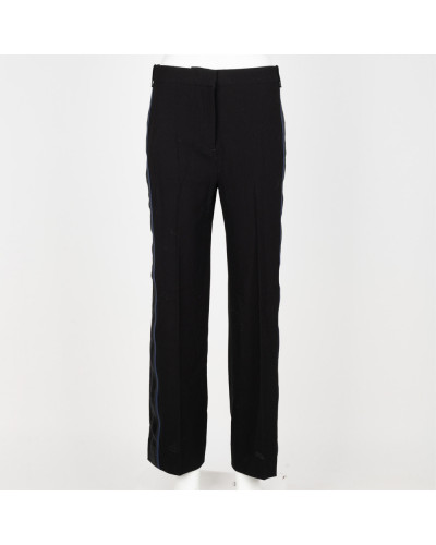 Victoria Beckham Spodnie granatowe w kant