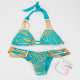 Beach Bunny kostium 2 częściowy turkusowy kąpielowy