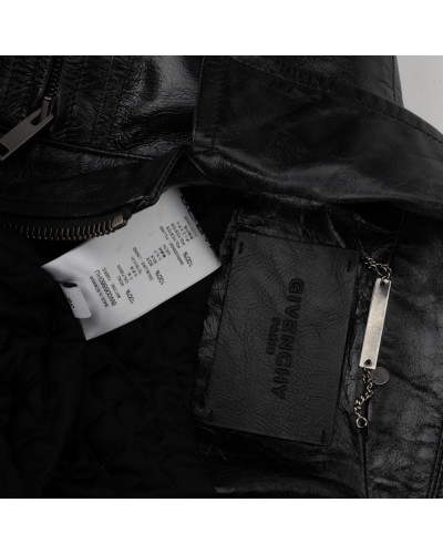 Givenchy Kurtka czarna skórzana