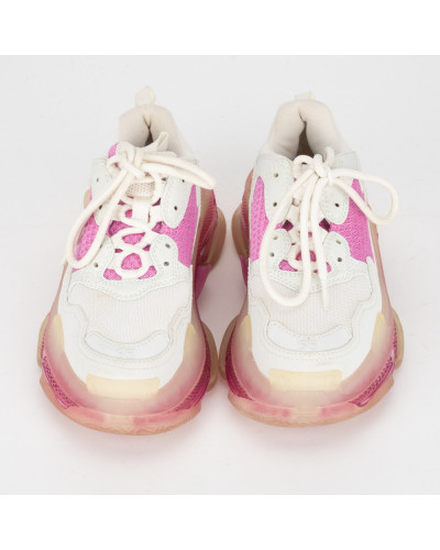 Balenciaga Sportowe kremowo różowe Triple S