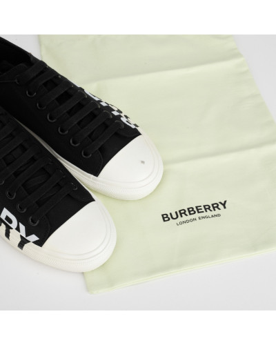 Burberry Sportowy trampki czarno-biale 39