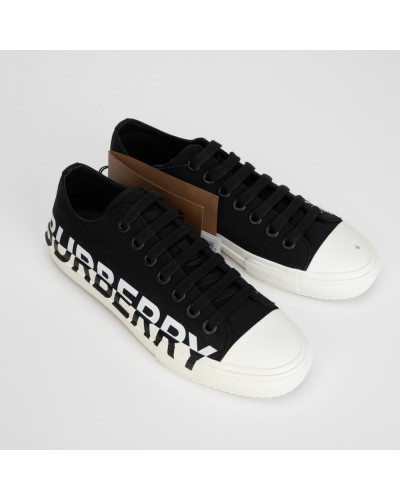 Burberry Sportowy trampki czarno-biale 39