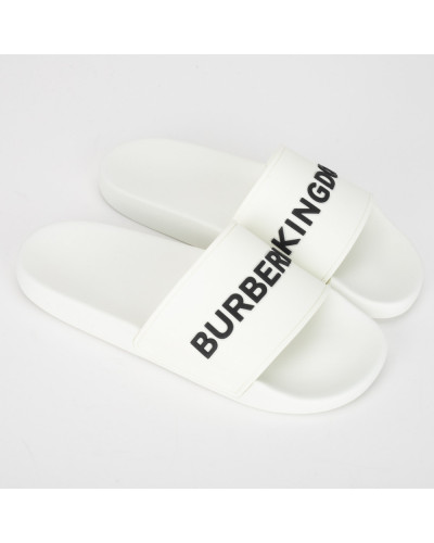 Burberry Klapek białe z logo