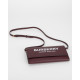 Burberry Torebka bordowa z bialym logo