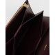 Burberry Torebka bordowa z bialym logo