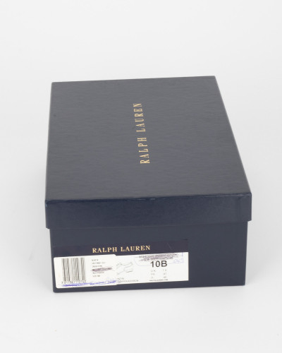 Ralph Lauren Na płaskim biało niebieskie
