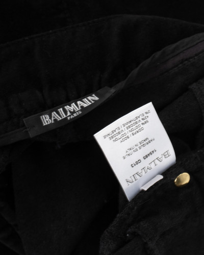 Balmain Spodnie z suwakami przy nogawkach