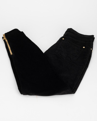 Balmain Spodnie z suwakami przy nogawkach