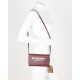 Burberry Torebka bordowa z bialym logo
