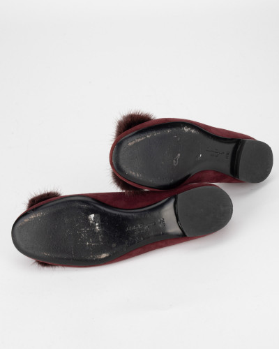 Salvatore Ferragamo czerwone baleriny