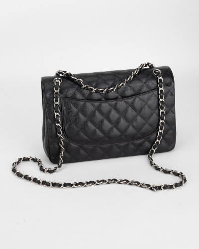Chanel  Torebka czarna jumbo Caviar