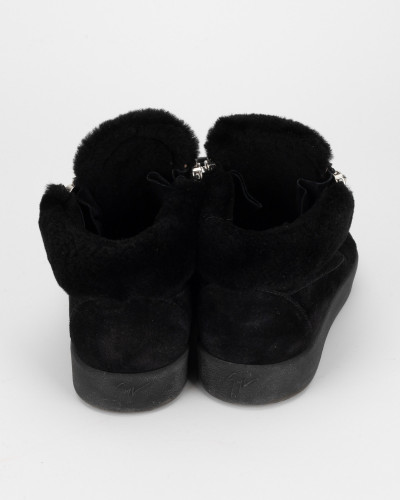 Giuseppe Zanotti  Sportowe buty z kozuchem