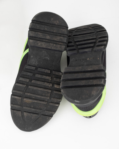 Givenchy Buty czarnp zielone Runner