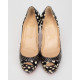 Christian Louboutin Szpilki czarne we wzorki