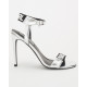 Karl Lagerfeld  Buty srebrne sandałki