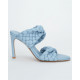 Bottega Veneta niebieskie sandały