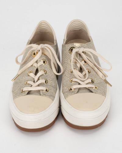 Michael Kors Sportowy zlote trampki