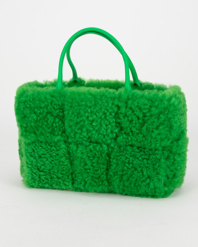 Bottega Veneta Torebka zielona futrzana
