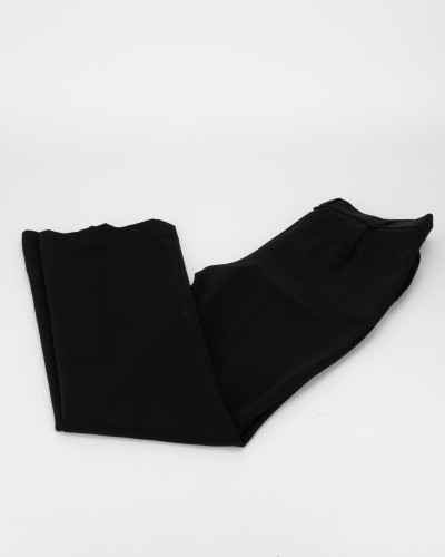 Twinset Spodnie czarne w kant