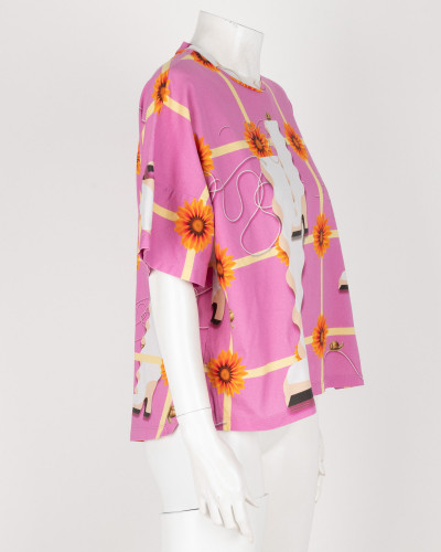 Loewe Bluzka  fioletowy T-shirt