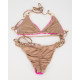 Beach Bunny Kostium kąpielowy różowy cekinowy