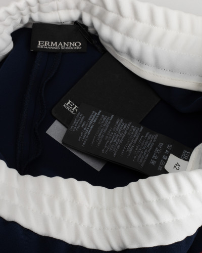 Ermanno Scervino Spodnie granatowe z lampasem