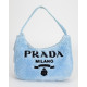 Prada Torebka niebieska futrzana