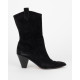 Aquazzura Botki czarne zamszowe