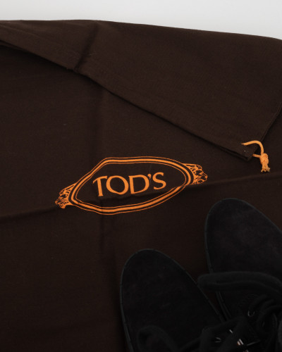 Tod's Kozak i zimowiec czarne sznurowane