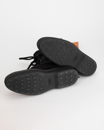 Tod's Kozak i zimowiec czarne sznurowane