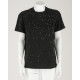 Pinko T-shirt czarno srebrne kamienie
