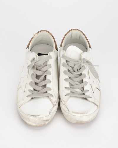 Golden Goose Sportowe biało brązowe
