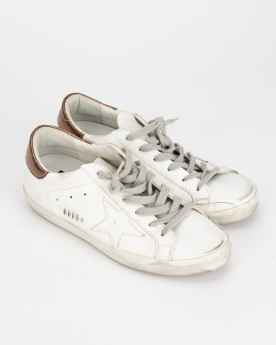 Golden Goose Sportowe biało brązowe