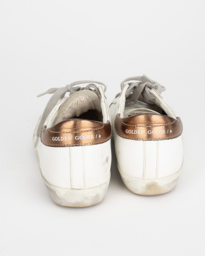 Golden Goose Sportowe biało brązowe
