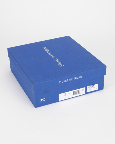 Stuart Weitzman biale botki na obcasie