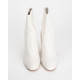 Stuart Weitzman biale botki na obcasie
