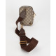 Gucci Listonoszka listonoszka cross body na pasku monogram i pasek czerwono zielony przez srodek
