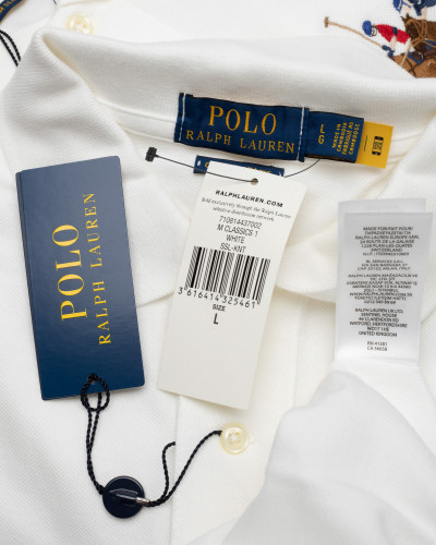 Ralph Lauren Koszulka biała polo L